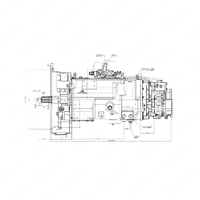 12JSDX240TA+QH50+QJZ20-G24584 Коробка передач МАЗ 12JSDX240TA+QH50+QJZ20-G24584