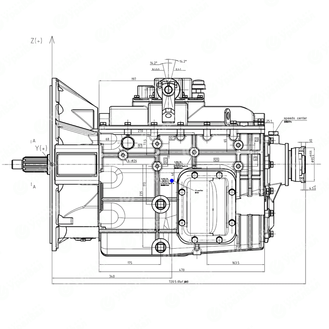 6J76T-G10939 Коробка передач АМАЗ 6J76T-G10939