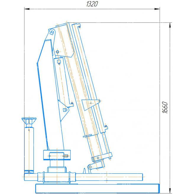 UV-990HC (УВ-990ГУ) Крано-Манипуляторная Установка (КМУ) Гидравлическая (990кг)